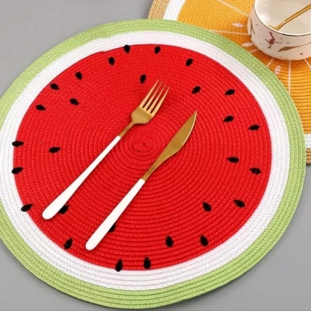 Table mat 8 pieces in a set watermelon NWT
